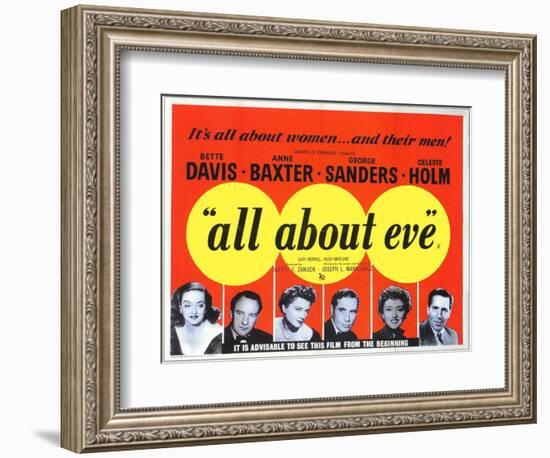 All About Eve, 1950-null-Framed Art Print