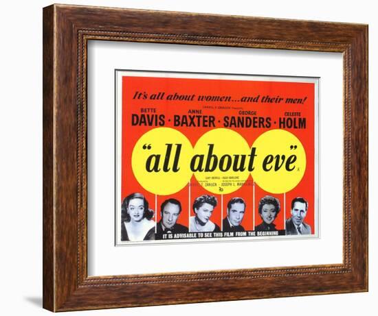 All About Eve, 1950--Framed Art Print