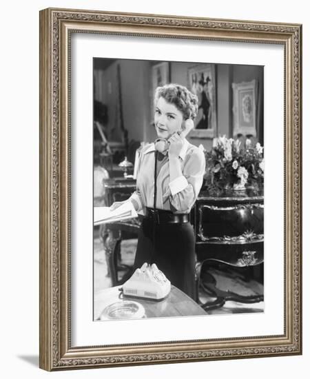 All About Eve, Anne Baxter, 1950-null-Framed Photo