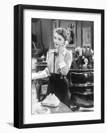 All About Eve, Anne Baxter, 1950-null-Framed Photo