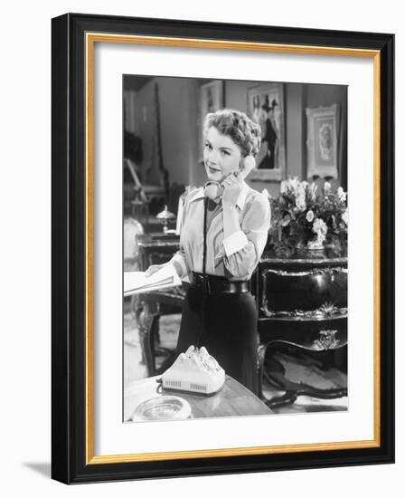 All About Eve, Anne Baxter, 1950-null-Framed Photo