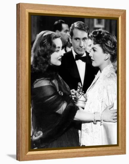 All About Eve, Bette Davis, Gary Merrill, Anne Baxter, 1950, Confrontation-null-Framed Stretched Canvas