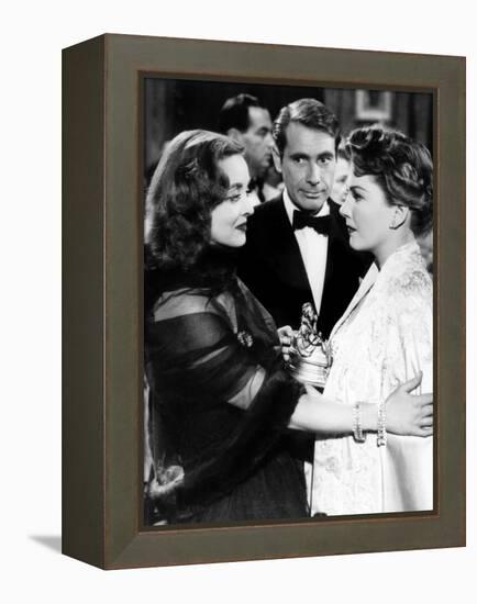 All About Eve, Bette Davis, Gary Merrill, Anne Baxter, 1950, Confrontation-null-Framed Stretched Canvas