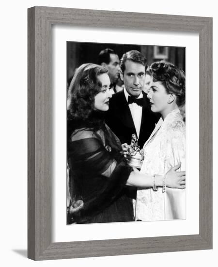 All About Eve, Bette Davis, Gary Merrill, Anne Baxter, 1950, Confrontation-null-Framed Photo