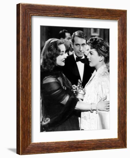 All About Eve, Bette Davis, Gary Merrill, Anne Baxter, 1950, Confrontation-null-Framed Photo