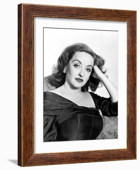 All About Eve, Bette Davis, in a Gown by Edith Head, 1950-null-Framed Premium Photographic Print