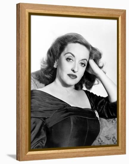 All About Eve, Bette Davis, in a Gown by Edith Head, 1950-null-Framed Stretched Canvas