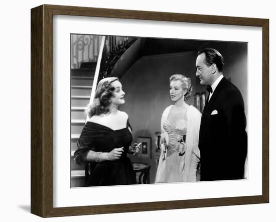 All About Eve, Bette Davis, Marilyn Monroe, George Sanders, 1950-null-Framed Photo