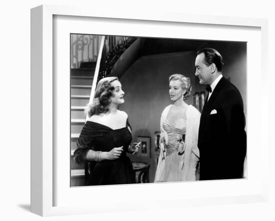 All About Eve, Bette Davis, Marilyn Monroe, George Sanders, 1950-null-Framed Photo