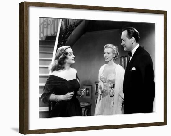 All About Eve, Bette Davis, Marilyn Monroe, George Sanders, 1950-null-Framed Photo