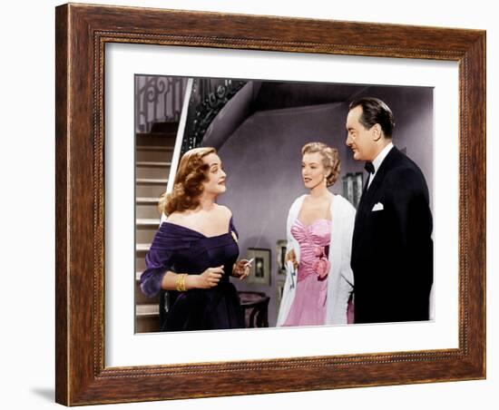 All About Eve, Bette Davis, Marilyn Monroe, George Sanders, 1950-null-Framed Photo