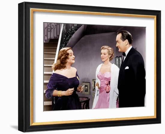 All About Eve, Bette Davis, Marilyn Monroe, George Sanders, 1950-null-Framed Photo