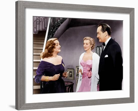 All About Eve, Bette Davis, Marilyn Monroe, George Sanders, 1950-null-Framed Photo