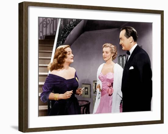 All About Eve, Bette Davis, Marilyn Monroe, George Sanders, 1950-null-Framed Photo