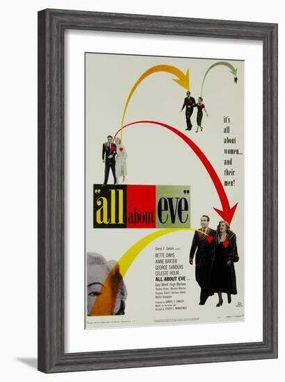 All About Eve, Directed by Joseph L. Mankiewicz, 1950-null-Framed Giclee Print