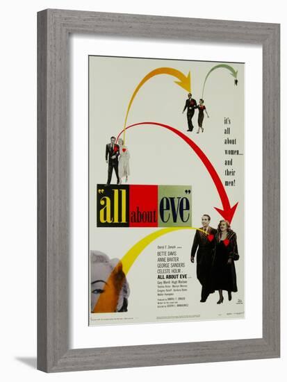 All About Eve, Directed by Joseph L. Mankiewicz, 1950-null-Framed Giclee Print