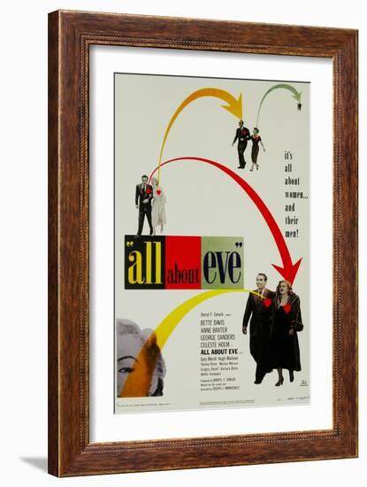 All About Eve, Directed by Joseph L. Mankiewicz, 1950-null-Framed Giclee Print