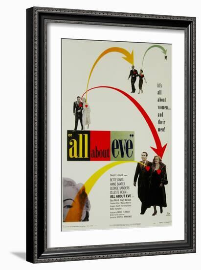 All About Eve, Directed by Joseph L. Mankiewicz, 1950-null-Framed Giclee Print