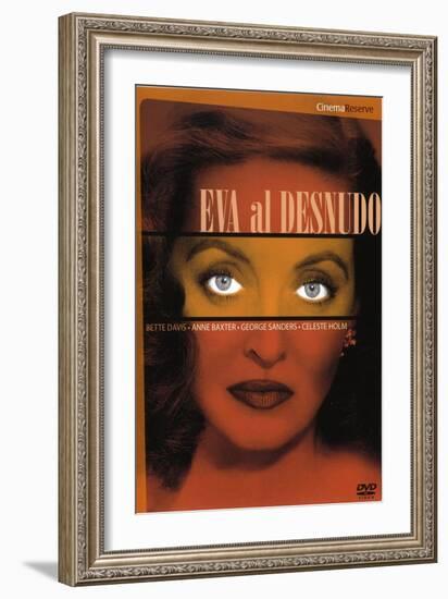 All About Eve, Spanish Movie Poster, 1950-null-Framed Premium Giclee Print