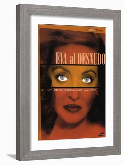 All About Eve, Spanish Movie Poster, 1950-null-Framed Premium Giclee Print