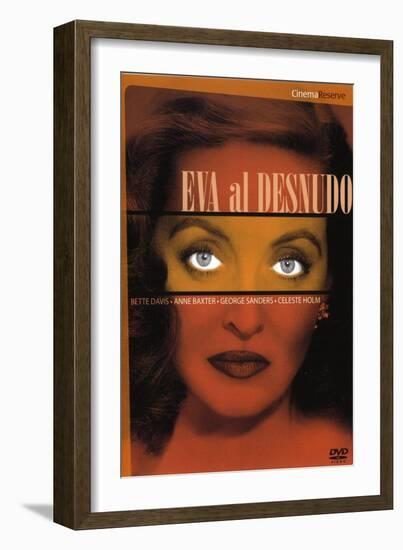 All About Eve, Spanish Movie Poster, 1950-null-Framed Premium Giclee Print