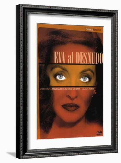 All About Eve, Spanish Movie Poster, 1950-null-Framed Premium Giclee Print