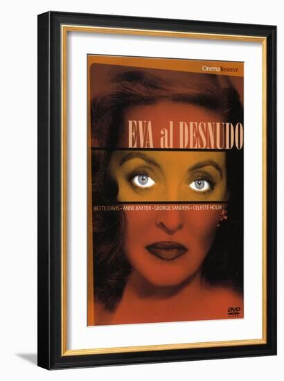 All About Eve, Spanish Movie Poster, 1950-null-Framed Premium Giclee Print