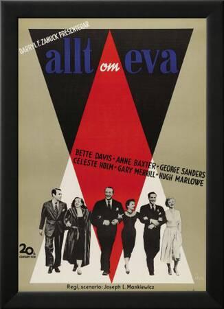 All About Eve Swedish Movie Poster 1950 Art Print Art Com