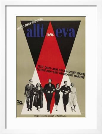 All About Eve Swedish Movie Poster 1950 Art Print Art Com