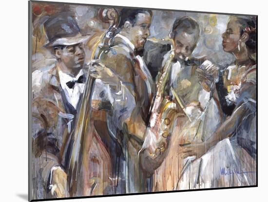 All About Jazz II-Marysia-Mounted Giclee Print