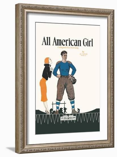 All American Girl-null-Framed Art Print