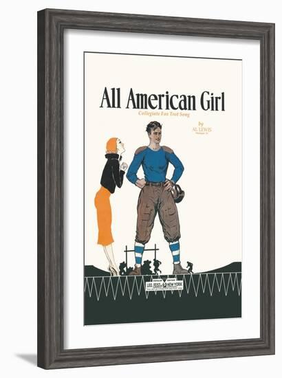 All American Girl-null-Framed Art Print