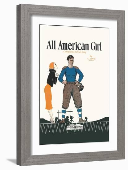 All American Girl-null-Framed Art Print