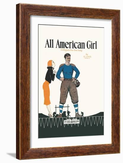 All American Girl-null-Framed Art Print