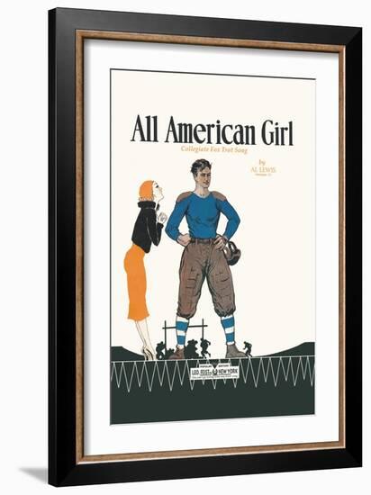 All American Girl-null-Framed Art Print