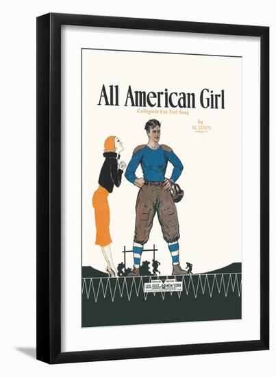 All American Girl-null-Framed Art Print