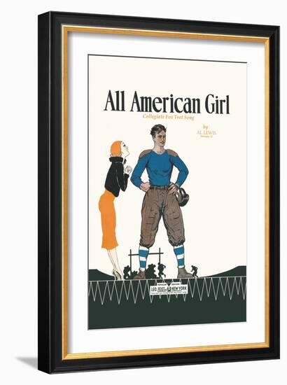 All American Girl-null-Framed Art Print