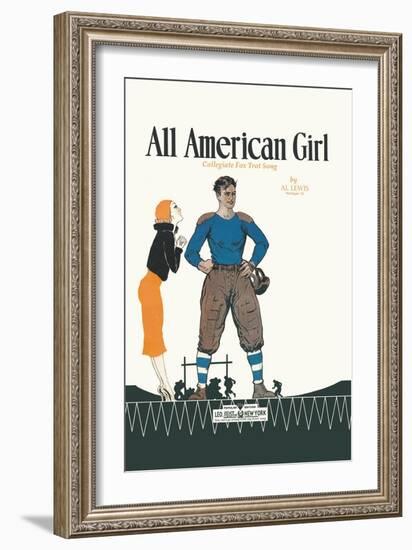 All American Girl-null-Framed Art Print