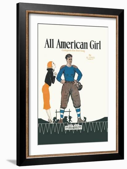 All American Girl-null-Framed Art Print
