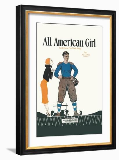 All American Girl-null-Framed Art Print