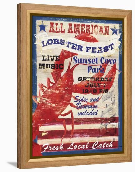 All American Lobster-Fiona Stokes-Gilbert-Framed Premier Image Canvas