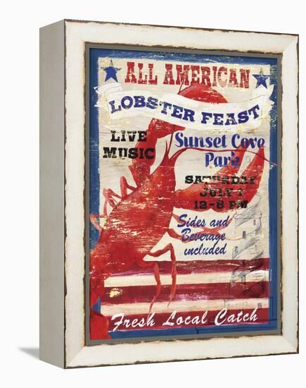 All American Lobster-Fiona Stokes-Gilbert-Framed Premier Image Canvas