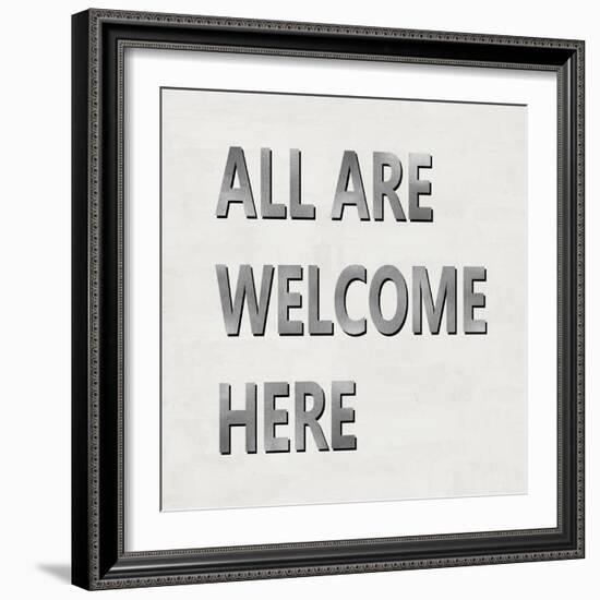 All Are Welcome Here-Jamie MacDowell-Framed Art Print