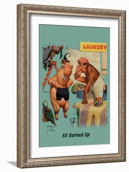 All Burned Up-Lawson Wood-Framed Art Print