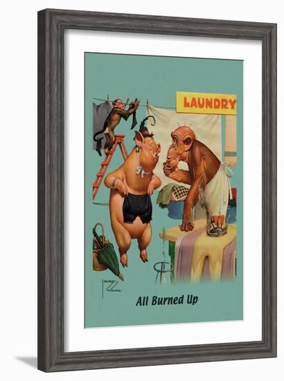 All Burned Up-Lawson Wood-Framed Art Print