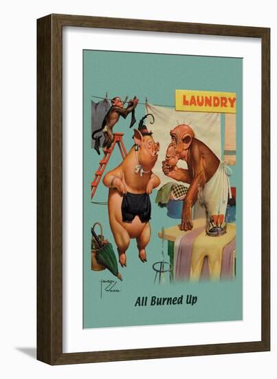 All Burned Up-Lawson Wood-Framed Art Print