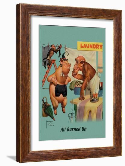 All Burned Up-Lawson Wood-Framed Art Print