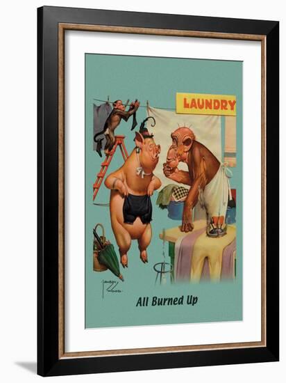 All Burned Up-Lawson Wood-Framed Art Print