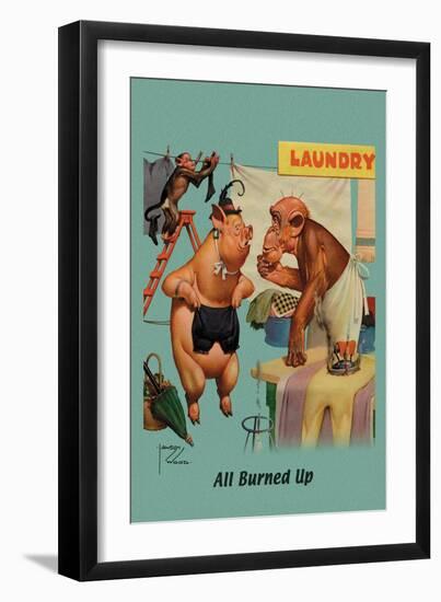 All Burned Up-Lawson Wood-Framed Art Print