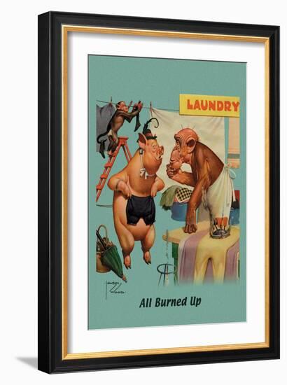 All Burned Up-Lawson Wood-Framed Art Print